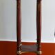 Saddle or pedestal table Napoleon III, marble and varnished wood base Ø30 x 82 cm
