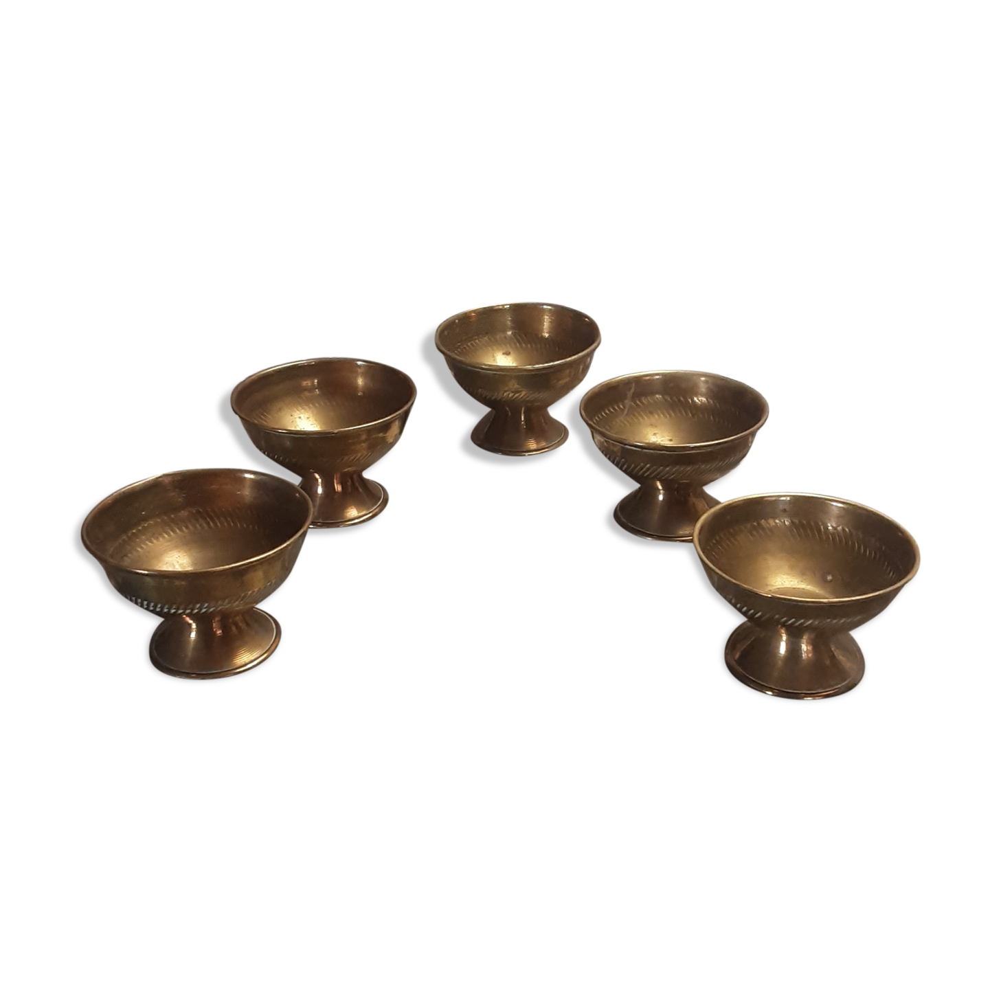 Small brass glasses - vintage