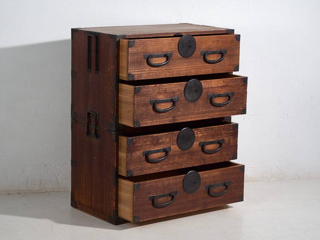 Antique Japanese chest of drawers – Meiji/Taishō period (c.1868-1926) #43