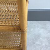 Rattan shelf