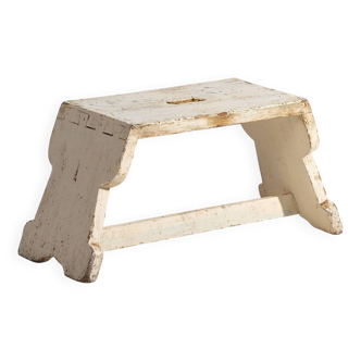 Antique white stool (c.1920) #4