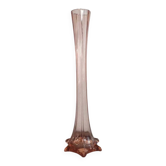 Vintage pink glass soliflore