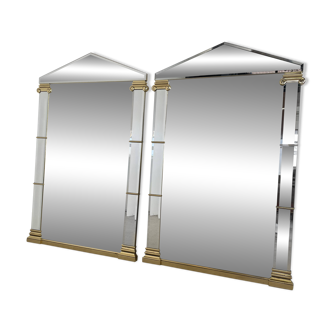 Ensemble de miroirs Deknudt avec cadre doré