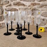 Verre à pied flûtes Luminarc noir