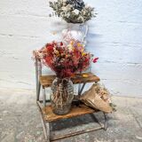 Metal and wood stepladder