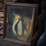 Nature morte au poisson André Vayrette
