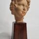Bust of Bacchus child in patinated terracotta, 21 cm
