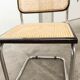 Pair of black Breuer b32 chairs and cannage