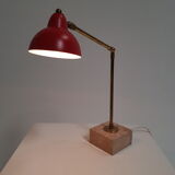 Vintage lamp in marble and brass