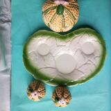 Salière et poivrier en forme de melon