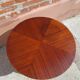 Vintage Scandinavian coffee table, tapered legs and marquetry, 1960s.