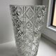 Large molded glass vase 50s art deco style