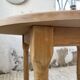 Oval farmhouse table oak 1960