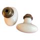 Vintage white porcelain door handles