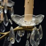 Crystal bronze chandelier.