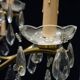 Lustre en bronze cristal.