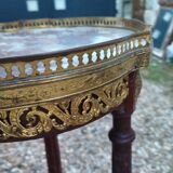 Antique Louis XVI style side table with marble top