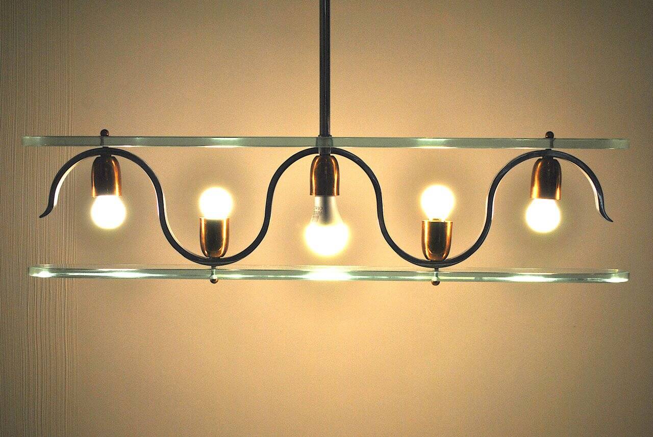 Suspension lamp, Italy, 1950s