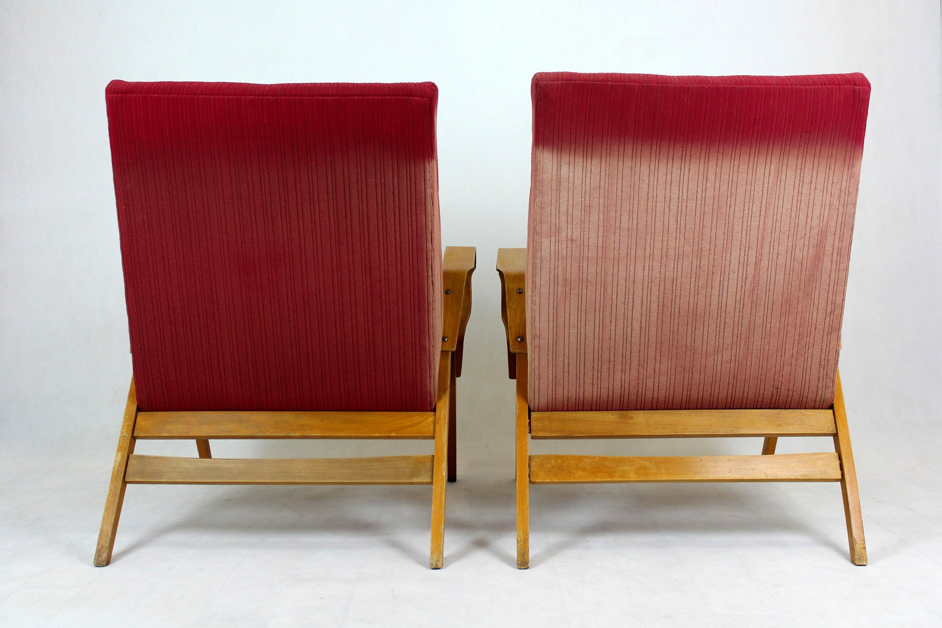 Mid-Century Armchairs from Tatra, 1960s, Set of 2