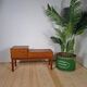 Mid-century teak bench with drawer | 1960s Danish design