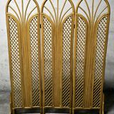 Vintage rattan and bamboo screen 1950/60