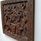 Maurice Sonfack African Tribal Carved Wooden Panel Cameroon