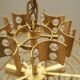 Brass chandelier, Danish design, 1970s, produced in Denmark