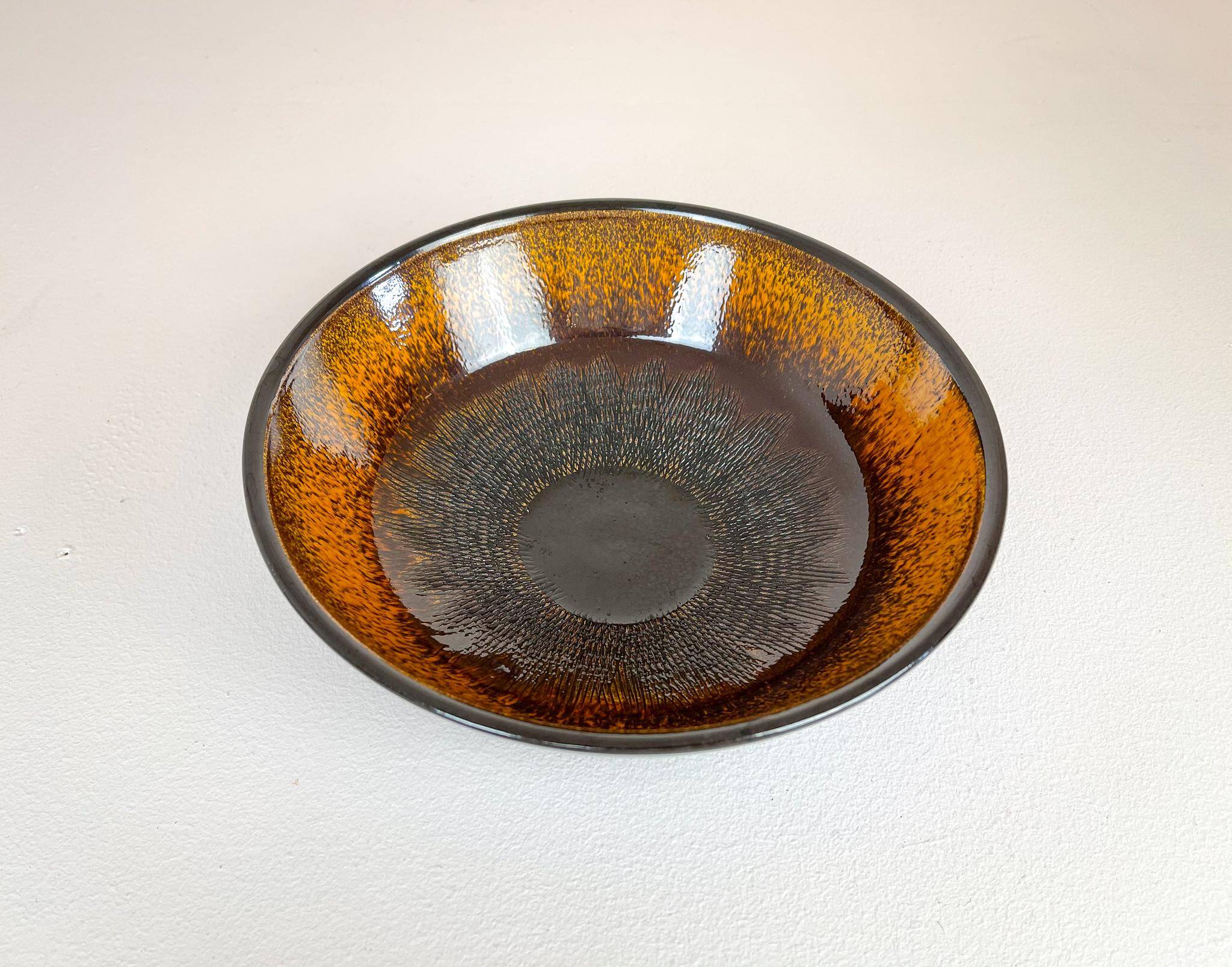 Mid-century modern set of 4 ceramic vases by Upsala-Ekeby "Fiamma" Sweden, 1960s.