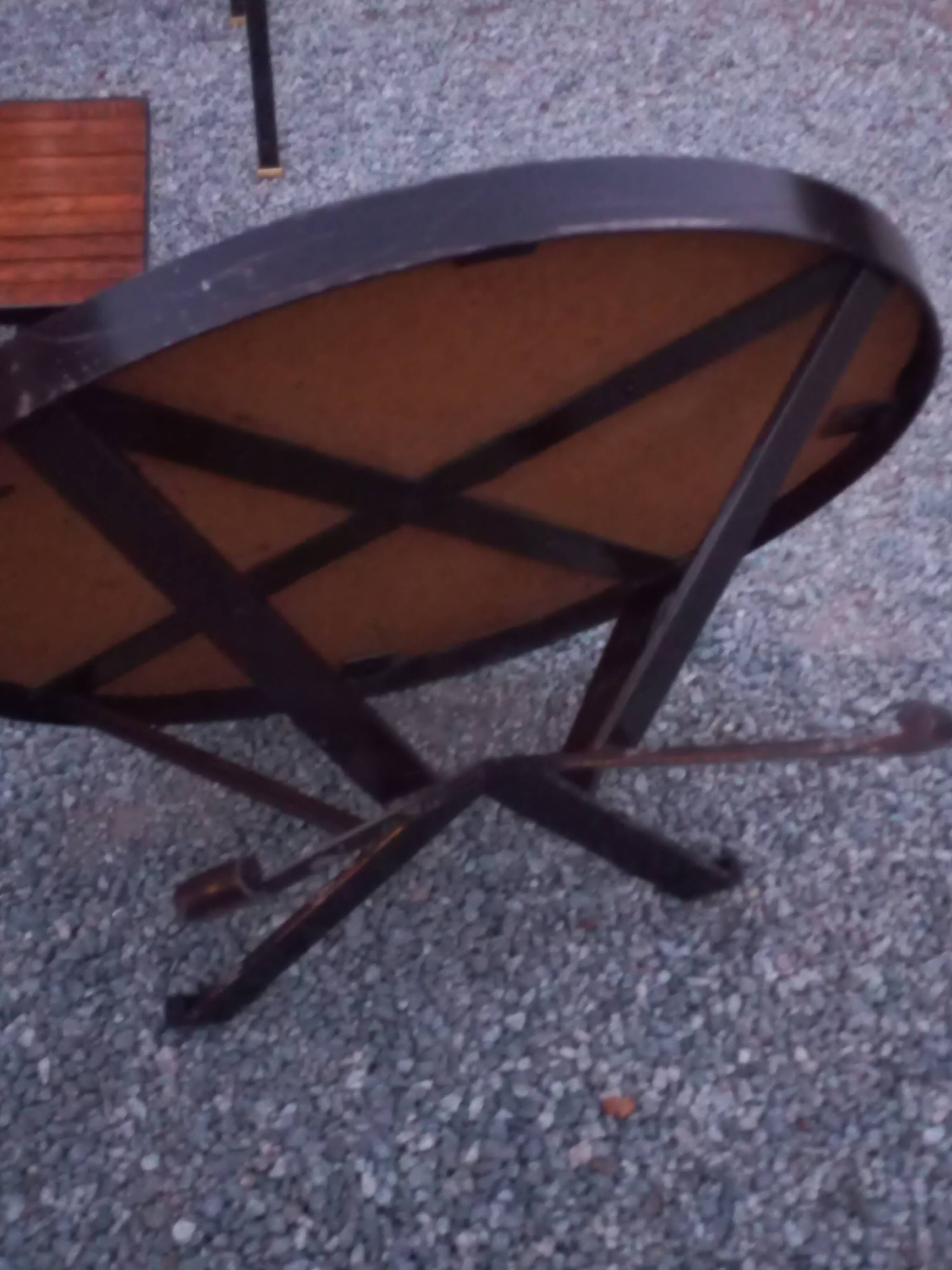 Table basse design Jean Gregorieff pour Roche Bobois céramique et métal