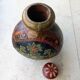 Handpainted metal Indian gourd