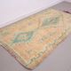 Peach & Turquoise vintage moroccan rug 143 x 249 cm - Berber Rug Handmade