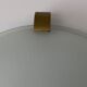 French ceiling light, design Jean Perzel, model 2004 in glass and bronze, 20th century