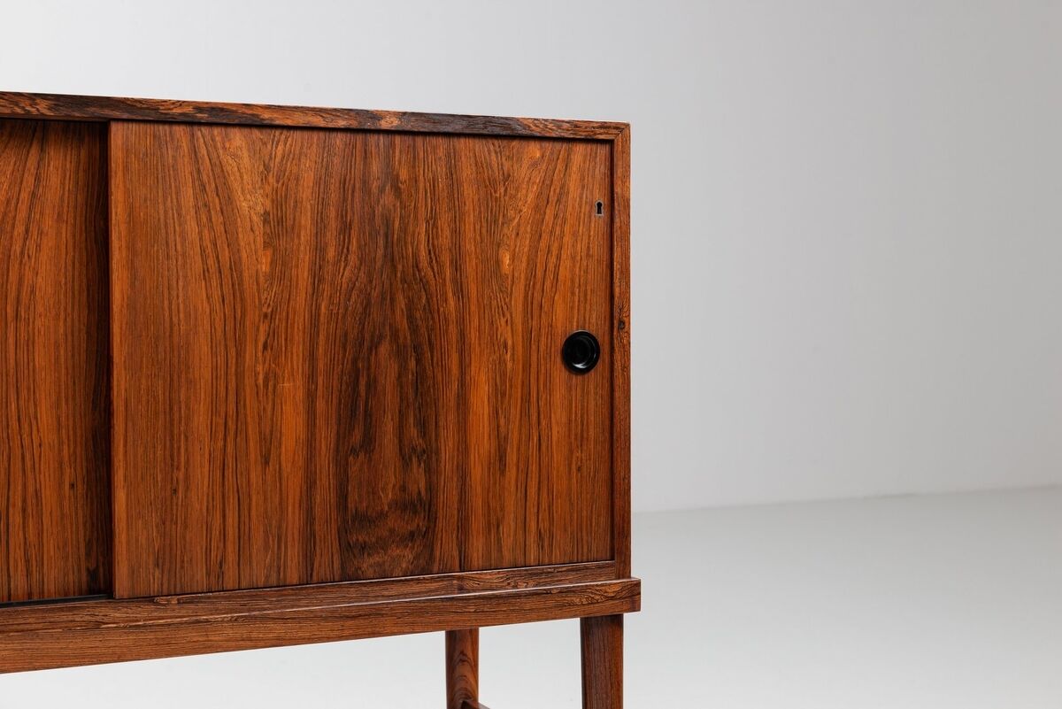 Unusual highboard or sideboard in rosewood Denmark 1967