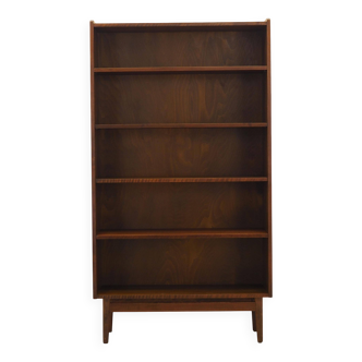 Walnut bookcase, Danish design, 1970s, designer: Johannes Sorth