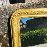 Louis Philippe-style gold antique mirror - 73x57cm