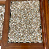 Mahogany and mother-of-pearl nesting table