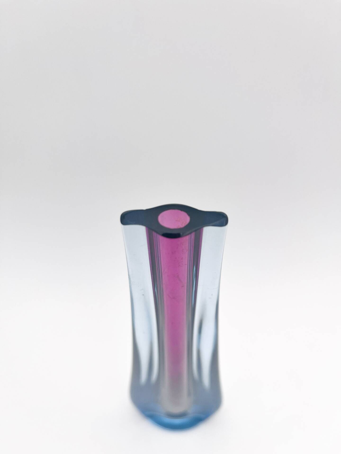Soliflore Murano Flavio Poli Sommerso Blue Violet 30cm 479g