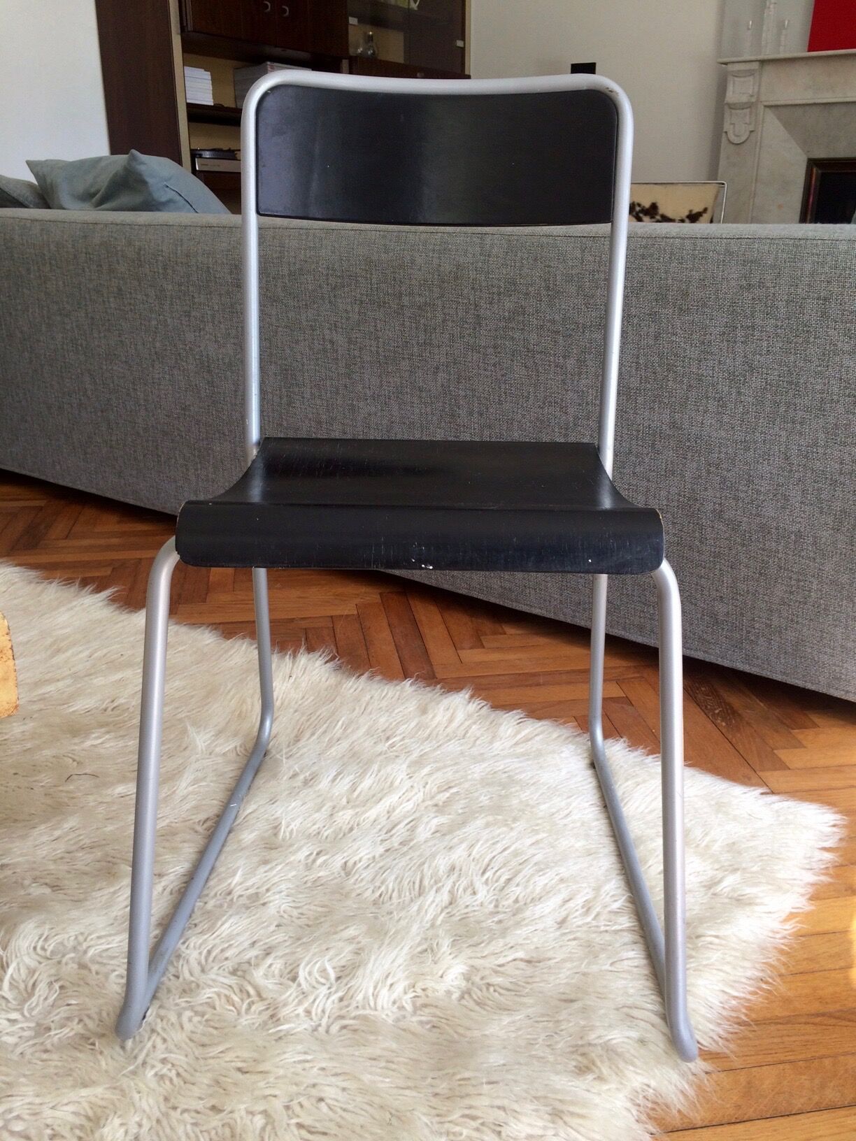 Lot of three industrial chairs