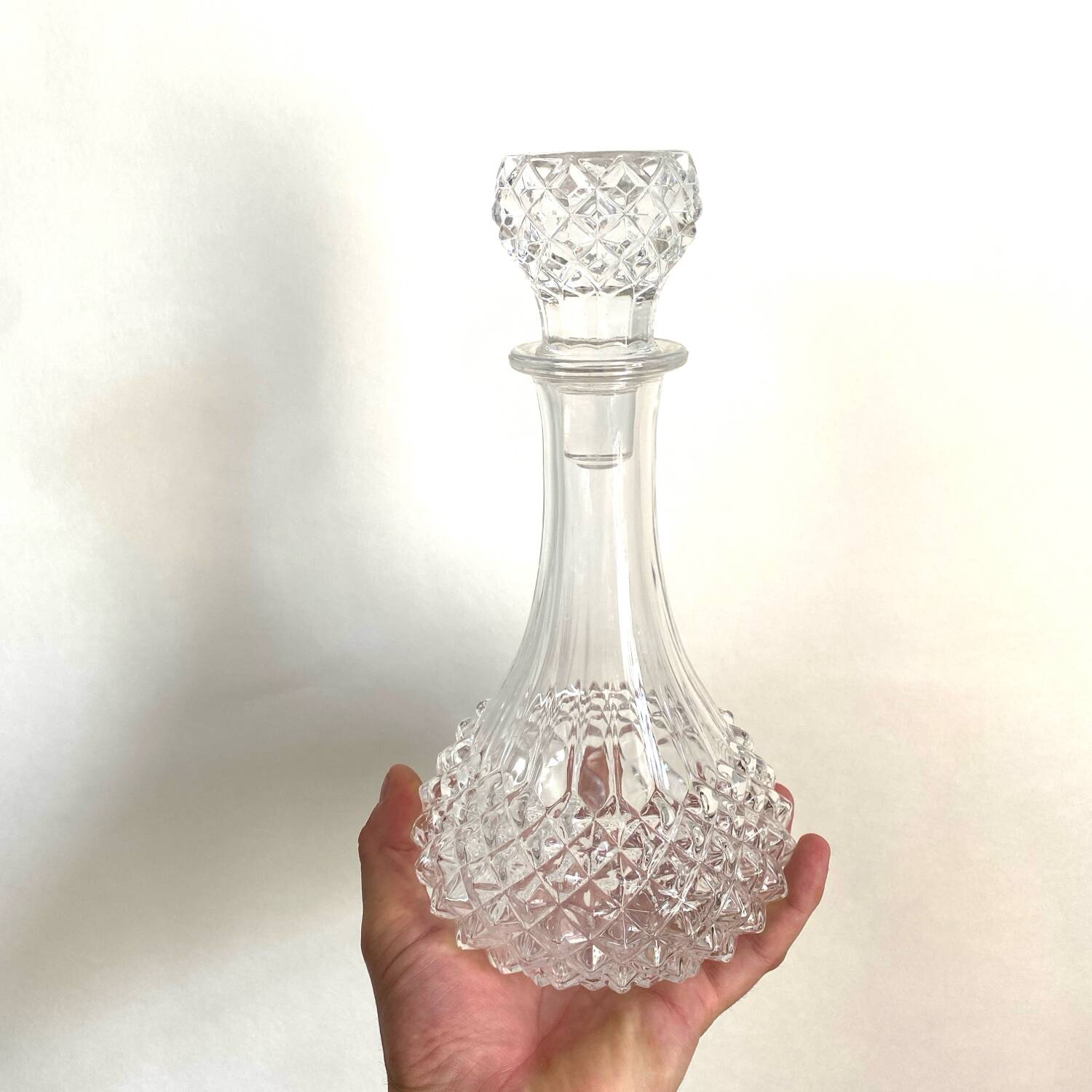 Cognac service - glasses - carafe - longchamp - cristal d'arques - vintage