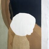 Kengo kara, untitled, c. 1973. original lithograph signed in pencil