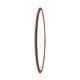 Oval wall mirror in teak, 1960s
