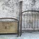 Napoleon III bed in iron, brass and wood BVA Lyon