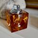 Orange Murano glass Ice Cube table lighter attributed to Antonio Imperatore, Italy, 1970