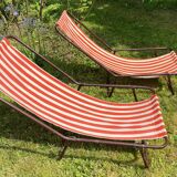 Vintage portable and removable deckchair