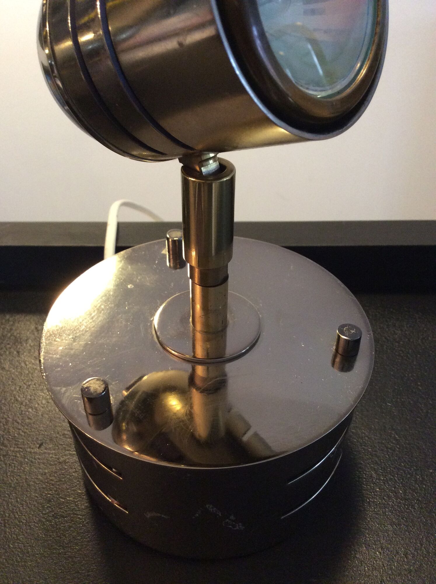 Pair of deknudt sconces in brass and chrome from the 70s
