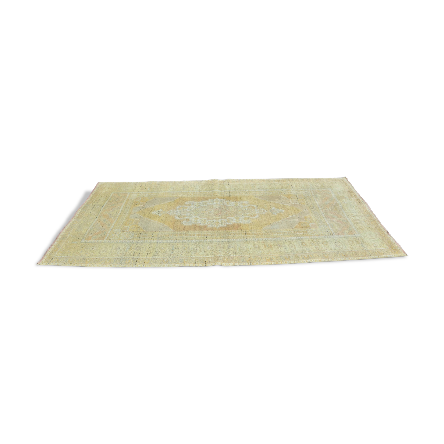 Vintage Anatolian Oushak  Wool Carpet sku 2535