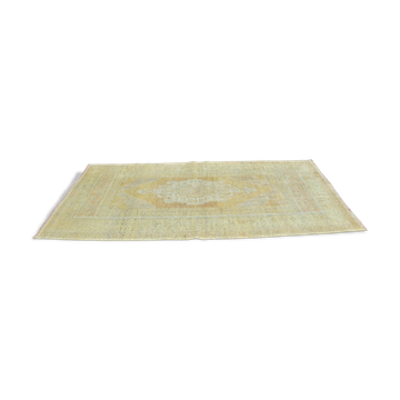 Tapis vintage en laine Oushak d'Anatolie, référence 2535