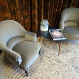 Paire de Fauteuils Crapaud