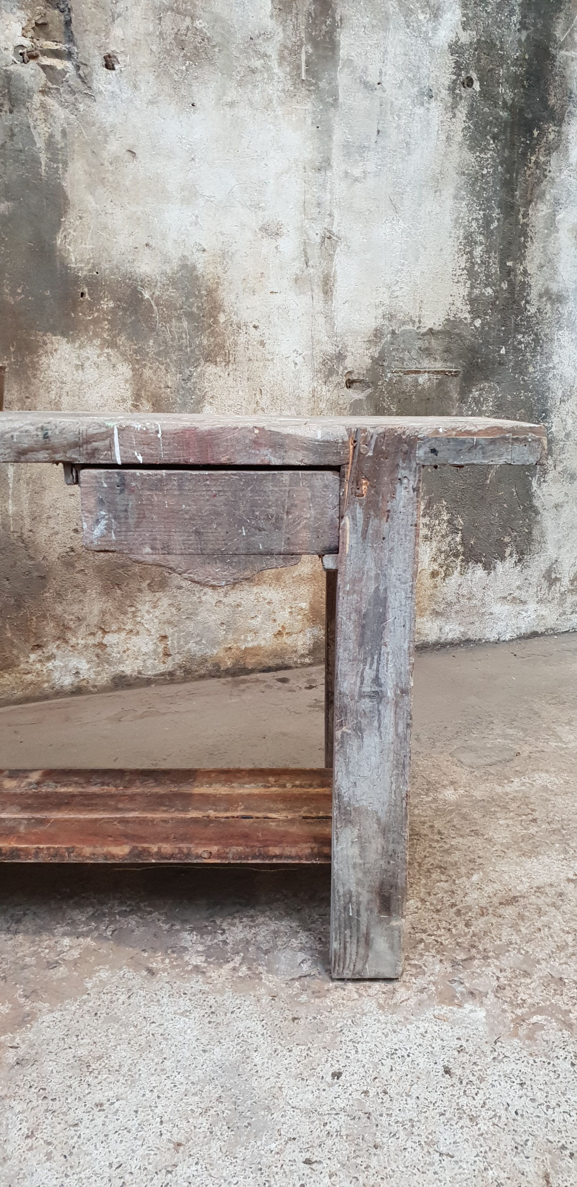 Vintage carpentry workbench