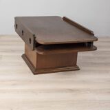 Vintage 60s coffee table with storage unit Italian design